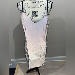 Brand New Reflective Fashion Nova Mini Slip Dress